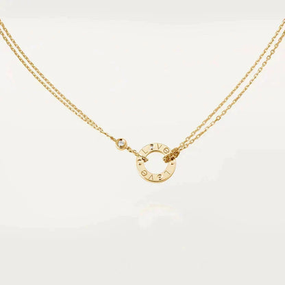 ¡®Veyra Jewelry¡¯LOVE NECKLACE 16MM 2 DIAMONDS