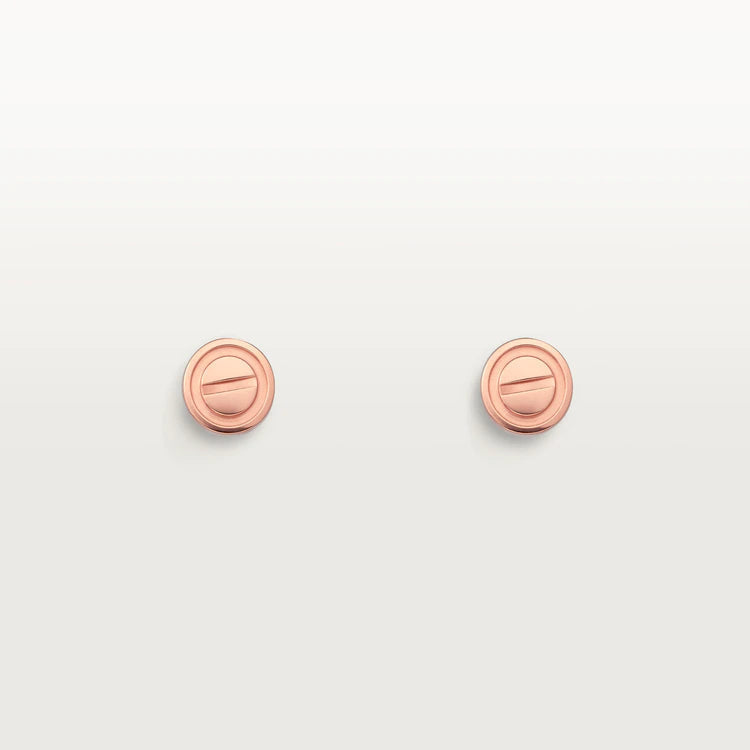 ¡®Veyra Jewelry¡¯LOVE EARRINGS PINK GOLD 10MM