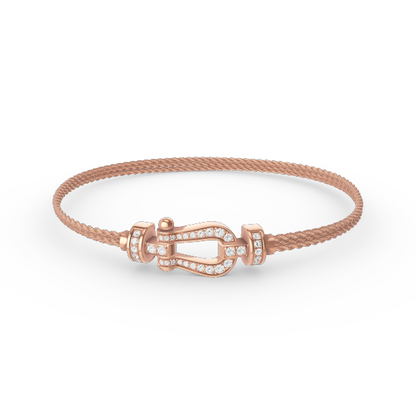 ¡®Veyra Jewelry¡¯FORCE SMALL HORSESHOE  DIAMOND CHAIN ROPE BRACELET