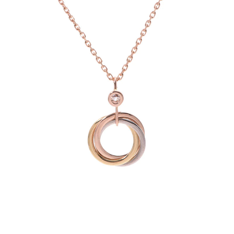 ¡®Veyra Jewelry¡¯TRINITY SILVER GOLD PINK GOLD NECKLACE