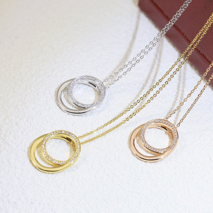 ¡®Veyra Jewelry¡¯Double Circle Pendant Necklace