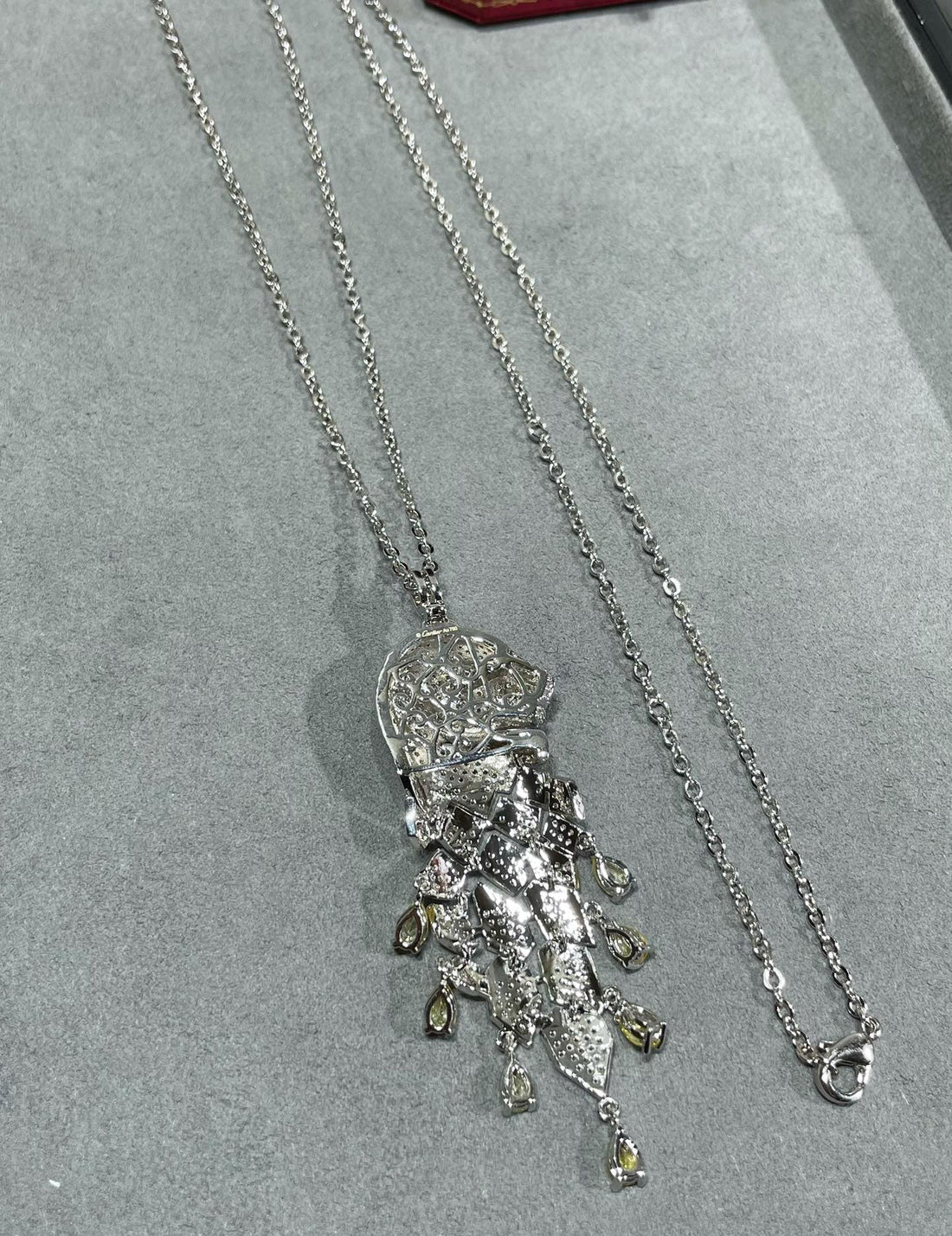 ¡®Veyra Jewelry¡ High Jewelry Pave Panther Tassel Necklace