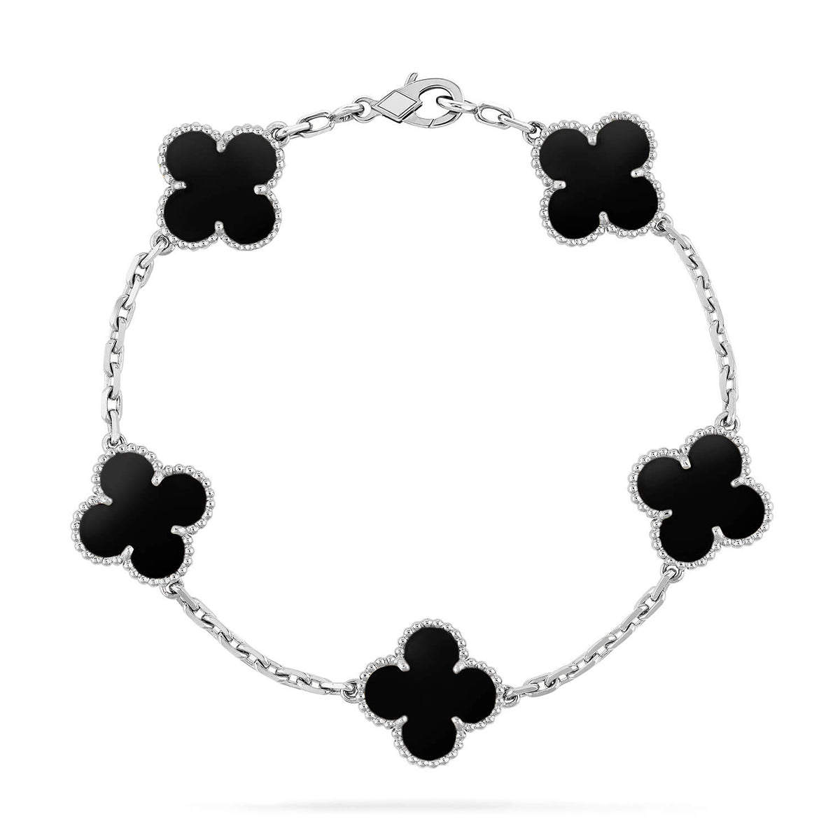 [Veyra Jewelry]New CLOVER 5 MOTIF ONYXS BRACELET COLLECTION
