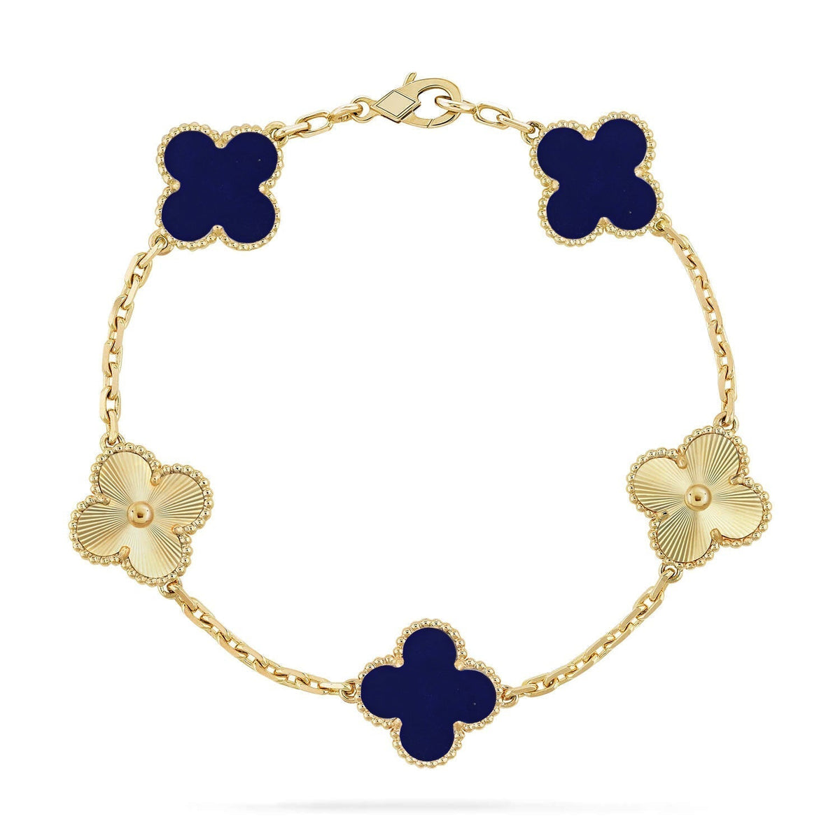 [Veyra Jewelry]New CLOVER 5 MOTIF LAPIS LAZULI BRACELET COLLECTION