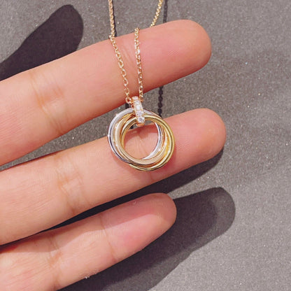 ¡®Veyra Jewelry¡¯TRINITY NECKLACE GOLD  DIAMONDS