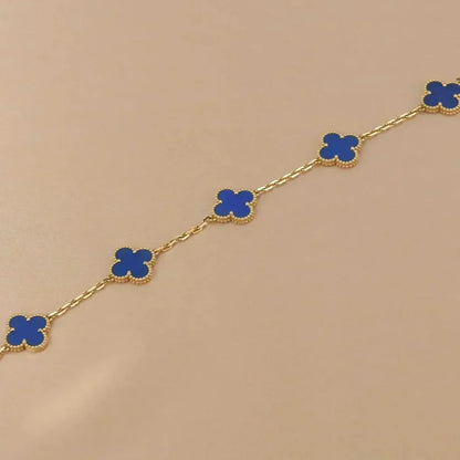 [Veyra Jewelry]New CLOVER 5 MOTIF BLUE AGATE BRACELET COLLECTION