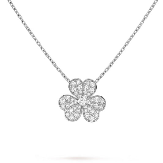 ¡®Veyra Jewelry¡¯CLOVER DIAMOND NECKLACE SILVER