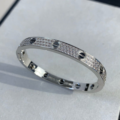 ¡®Veyra Jewelry¡¯LOVE BRACELET 6.1MM DIAMOND-PAVED CERAMIC