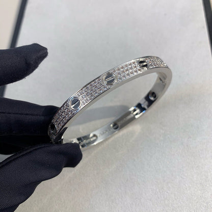 ¡®Veyra Jewelry¡¯LOVE BRACELET 6.1MM DIAMOND-PAVED CERAMIC