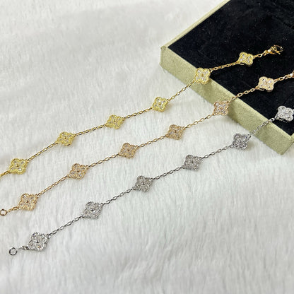 [Veyra Jewelry]New CLOVER 6 MOTIF DIAMOND BRACELET