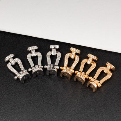 ¡®Veyra Jewelry¡¯FORCE LARGE HORSESHOE FULL DIAMOND BRACELET SILVER