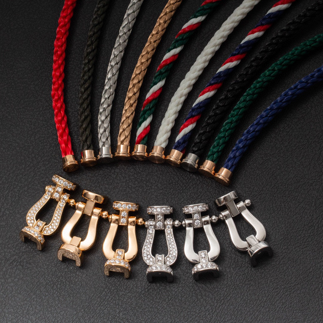 ¡®Veyra Jewelry¡¯FORCE LARGE HORSESHOE FULL DIAMOND BRACELET SILVER