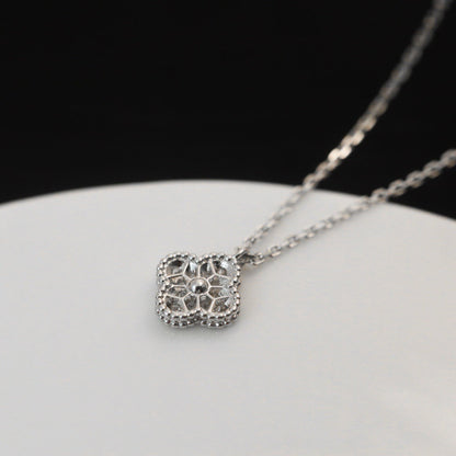 ¡®Veyra Jewelry¡¯CLOVER MINI 9.5MM PENDANT DIAMOND NECKLACE