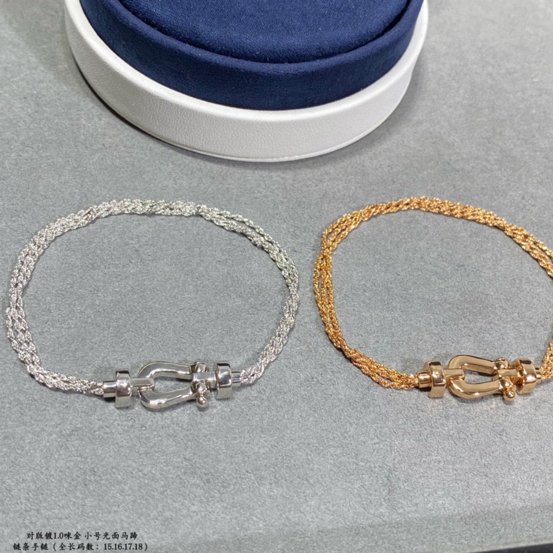 ¡®Veyra Jewelry¡¯FORCE SMALL HORSESHOE  DIAMOND CHAIN ROPE BRACELET