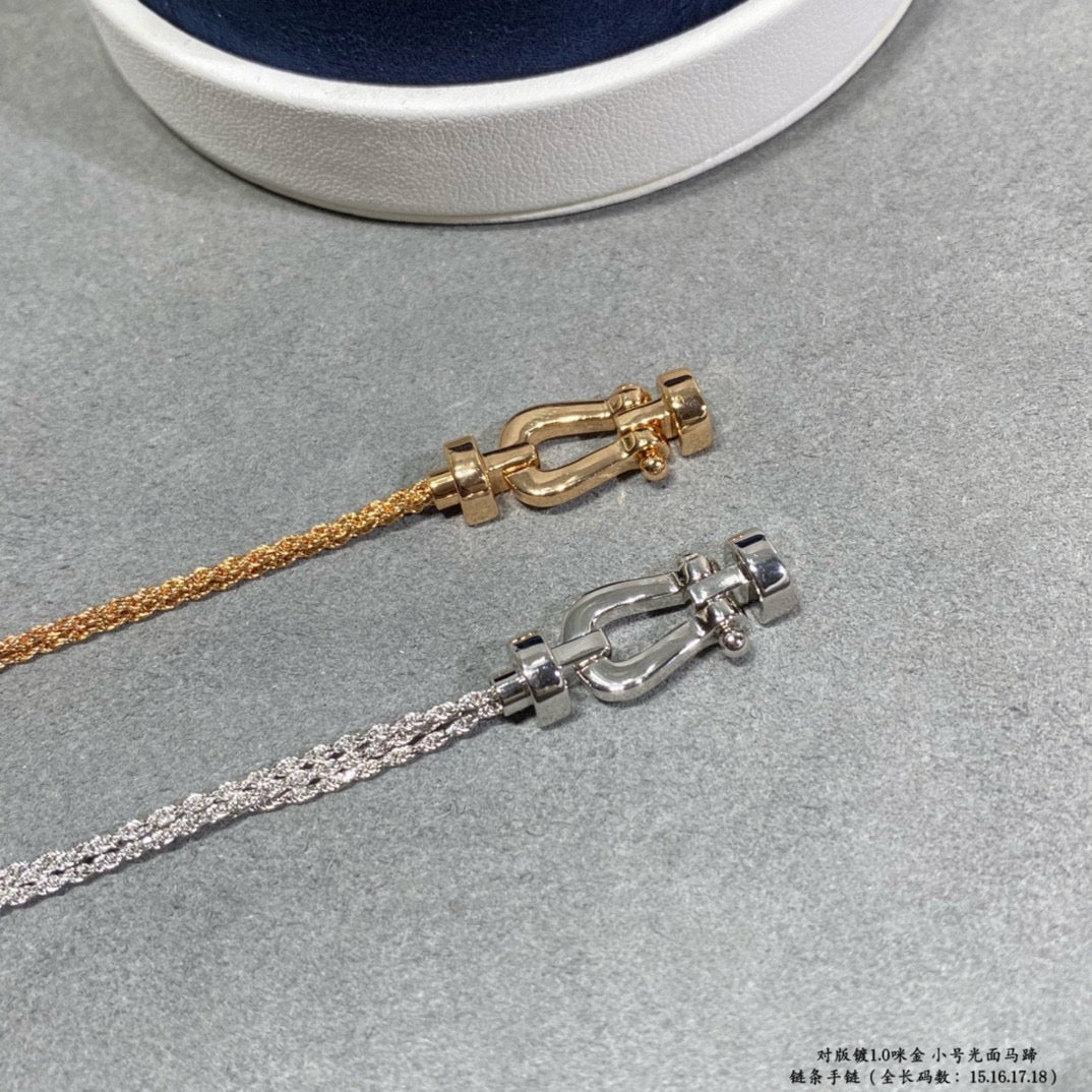¡®Veyra Jewelry¡¯FORCE SMALL HORSESHOE  DIAMOND CHAIN ROPE BRACELET