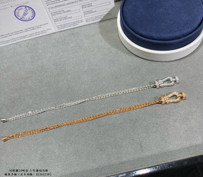 ¡®Veyra Jewelry¡¯FORCE SMALL HORSESHOE  DIAMOND CHAIN ROPE BRACELET