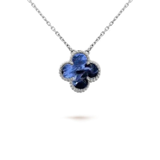¡®Veyra Jewelry¡¯CLOVER 15MM PIETERSITE NECKLACE SILVER