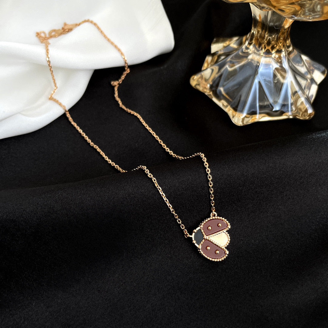 ¡®Veyra Jewelry¡¯LUCKY  CARNELIANS LADYBUG NECKLACE