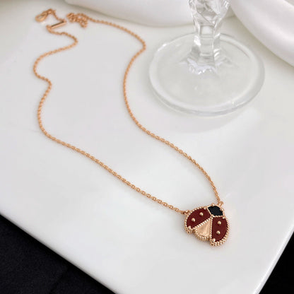 ¡®Veyra Jewelry¡¯LUCKY  CARNELIANS LADYBUG NECKLACE