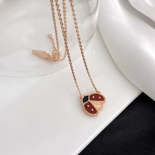 ¡®Veyra Jewelry¡¯LUCKY  CARNELIANS LADYBUG NECKLACE