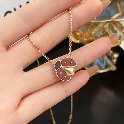 ¡®Veyra Jewelry¡¯LUCKY  CARNELIANS LADYBUG NECKLACE