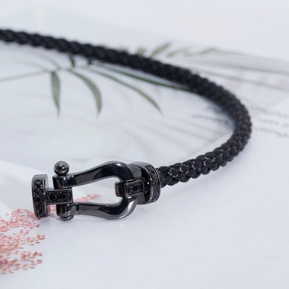 ¡®Veyra Jewelry¡¯FORCE LARGE SERIES HORSESHOE BLACK SAMURAI BRACELET