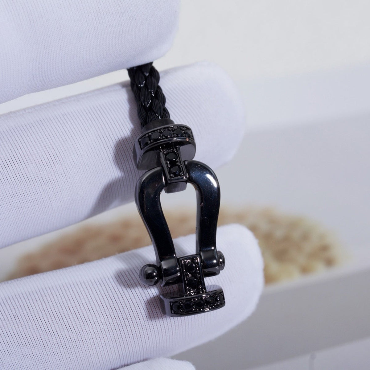 ¡®Veyra Jewelry¡¯FORCE LARGE SERIES HORSESHOE BLACK SAMURAI BRACELET