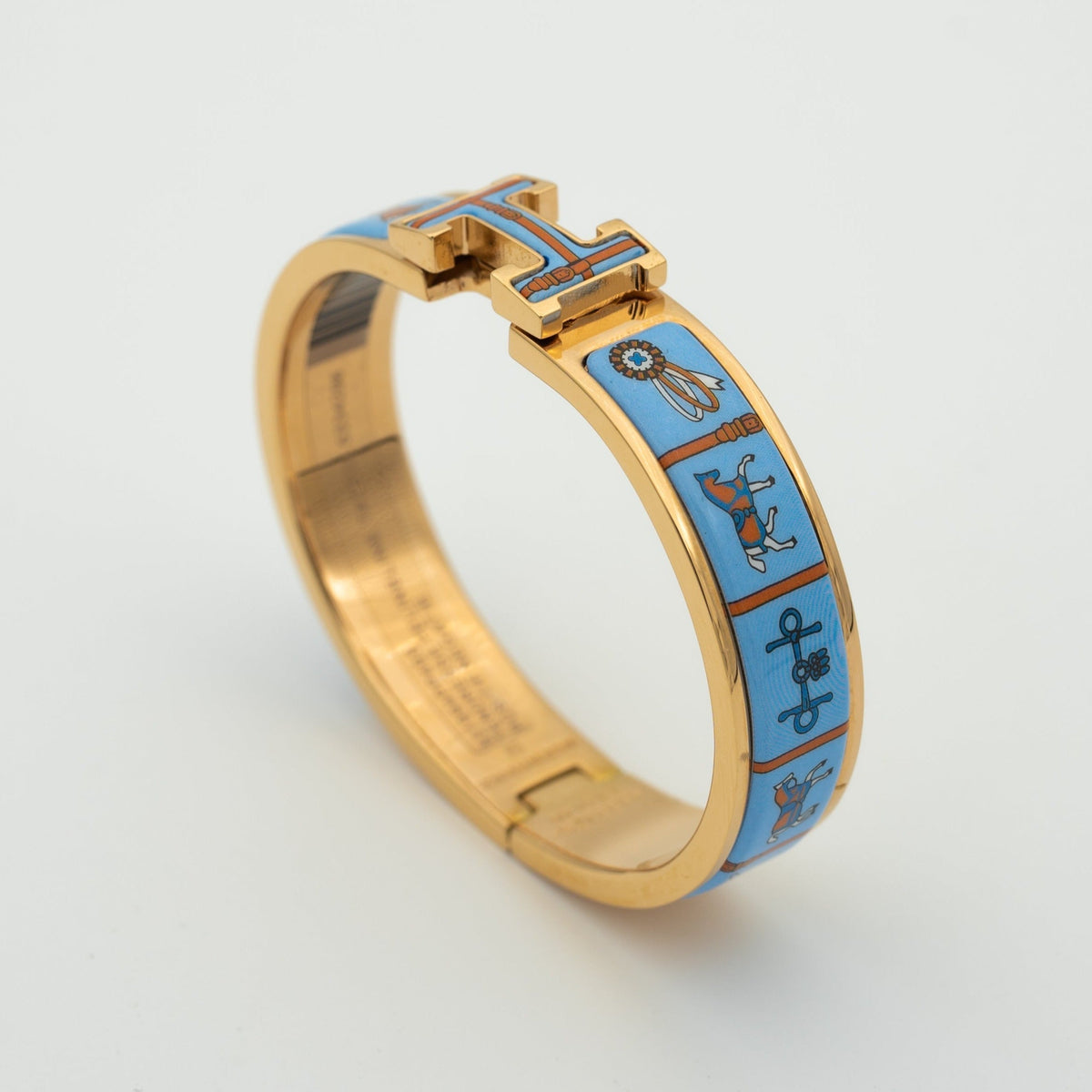 ¡®Veyra Jewelry¡¯H PINK GOLD BRACELET BLUE CERAMIC
