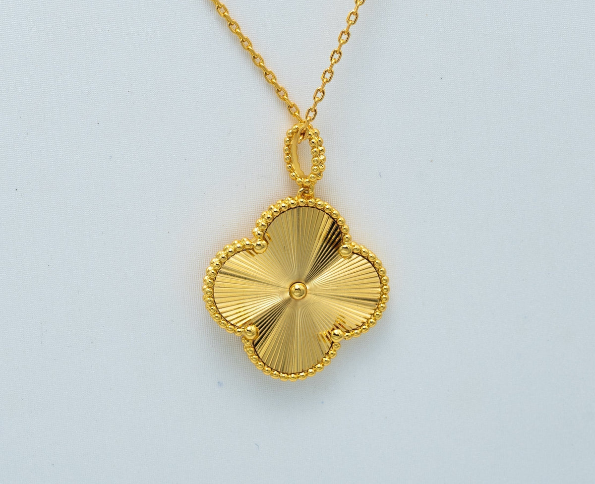 ¡®Veyra Jewelry¡¯CLOVER 25MM PEDANT NECKLACE GOLD