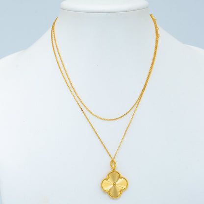 ¡®Veyra Jewelry¡¯CLOVER 25MM PEDANT NECKLACE GOLD