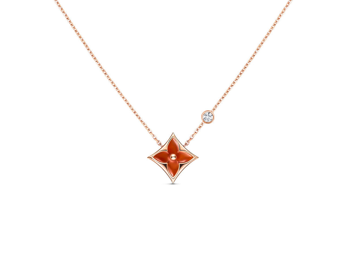 ¡®Veyra Jewelry¡¯STAR NECKLACE PINK GOLD 1 DIAMOND