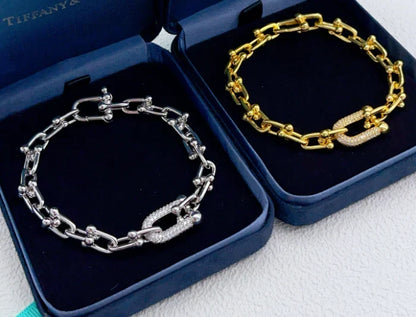 [Veyra Jewelry] TF HORSESHOE BUCKLE DIAMOND BRACELET