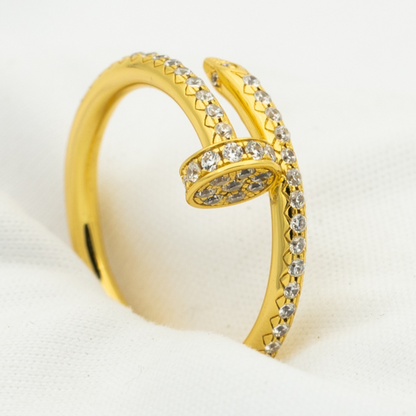 ¡®Veyra Jewelry¡¯JUSTE RING 1.8MM GOLD DIAMONDS