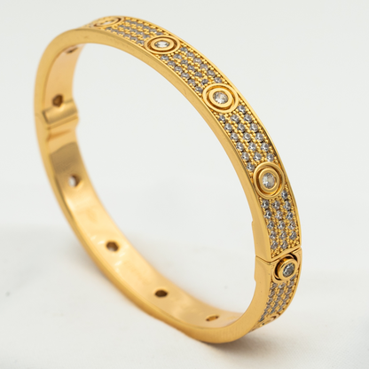 ¡®Veyra Jewelry¡¯LOVE BRACELET 6.1MM DIAMOND-PAVED 10 BIG DIAMONDS