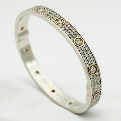 ¡®Veyra Jewelry¡¯LOVE BRACELET 6.1MM DIAMOND-PAVED 10 BIG DIAMONDS