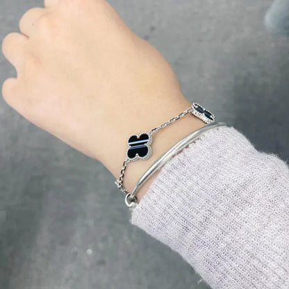 [Veyra Jewelry]New  CLOVER 5 MOTIF PULSAR STONE BRACELET COLLECTION