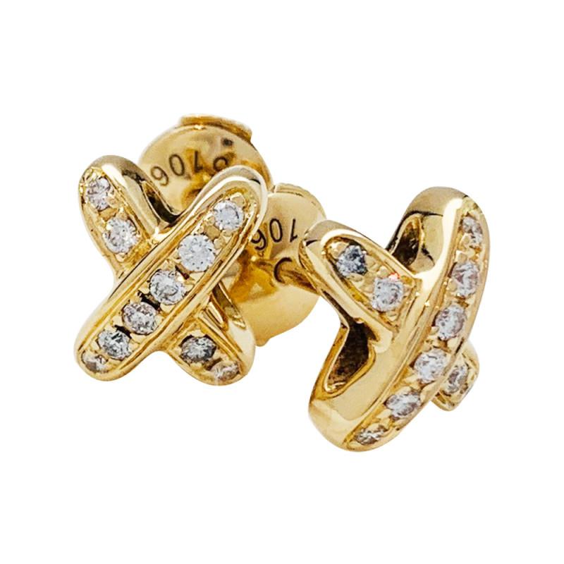 ¡®Veyra Jewelry¡¯JEUX DE GOLD DIAMOND EARRINGS