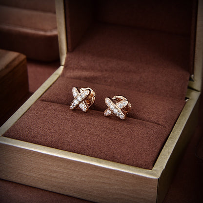 ¡®Veyra Jewelry¡¯JEUX DE GOLD DIAMOND EARRINGS
