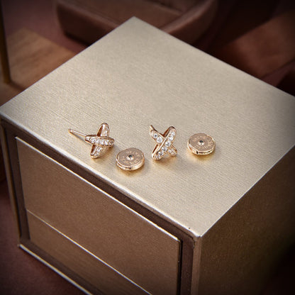 ¡®Veyra Jewelry¡¯JEUX DE GOLD DIAMOND EARRINGS