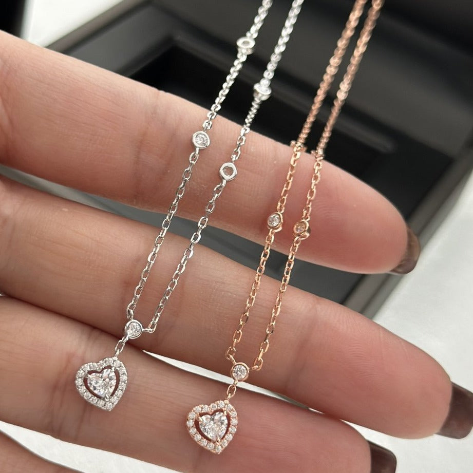 [Veyra Jewelry]JOY HEART DIAMOND NECKLACE