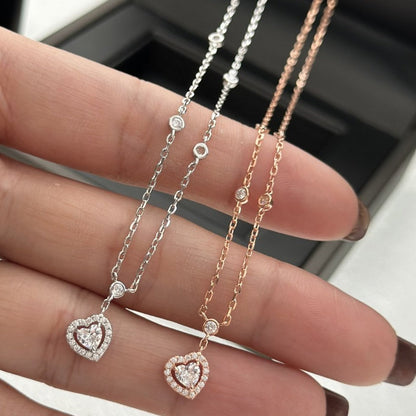 [Veyra Jewelry]JOY HEART DIAMOND NECKLACE