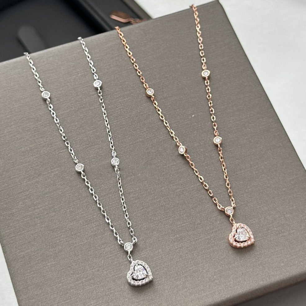 [Veyra Jewelry]JOY HEART DIAMOND NECKLACE