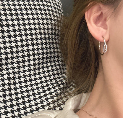 [Veyra Jewelry]CREOLES MOVE UNO PM DIAMOND EARRINGS