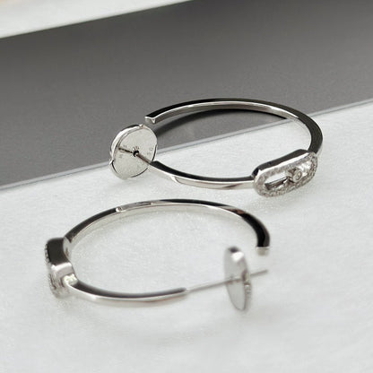 [Veyra Jewelry]CREOLES MOVE UNO PM DIAMOND EARRINGS