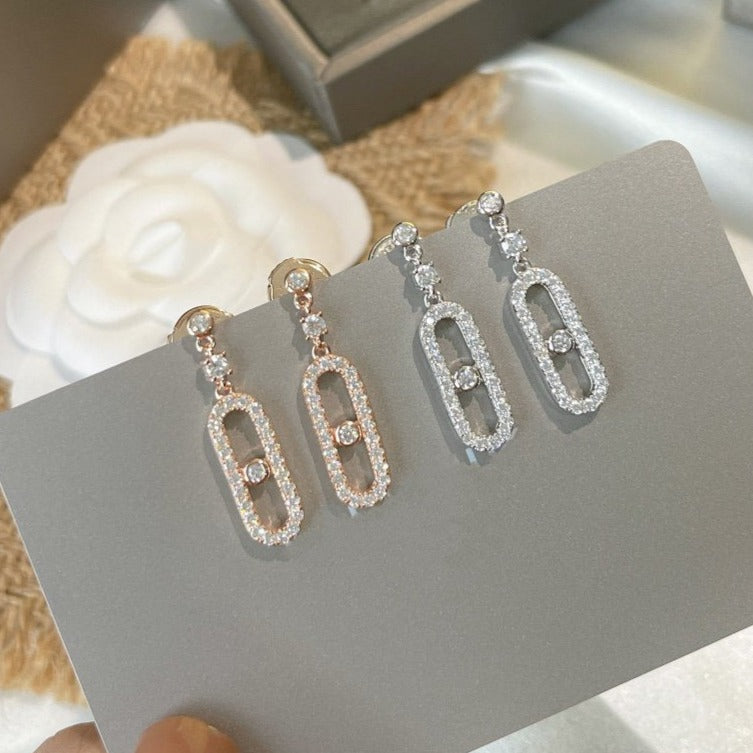 [Veyra Jewelry]DORMEUSES MOVE UNO DIAMOND EARRINGS