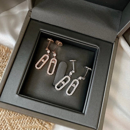 [Veyra Jewelry]DORMEUSES MOVE UNO DIAMOND EARRINGS