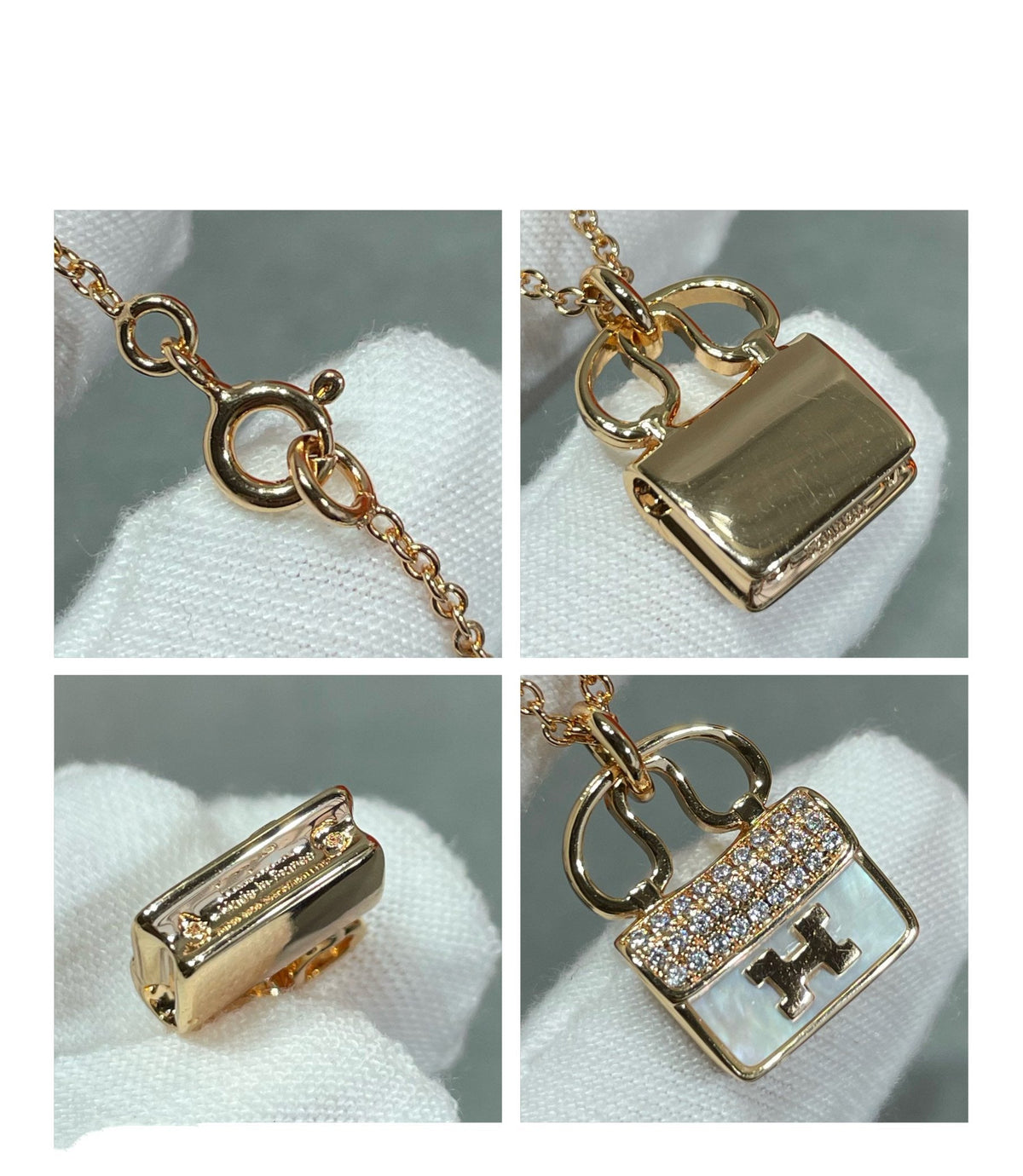 ¡®Veyra Jewelry¡¯H CIRCE MOISSANITE PENDANT NECKLACE GOLD