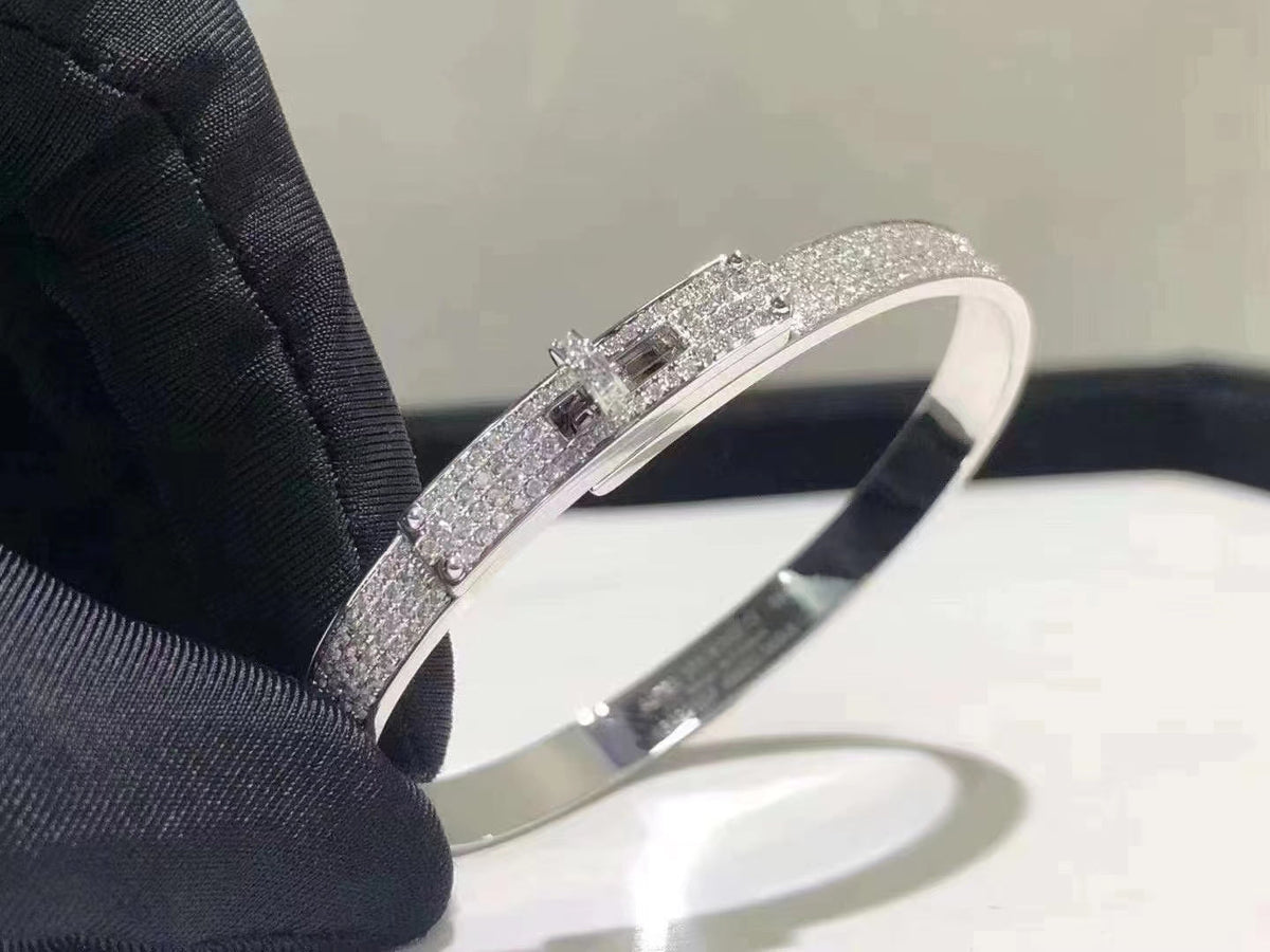 ¡®Veyra Jewelry¡¯HM KELLY BRACELET IN SILVER AND FULL PAVE DIAMOND