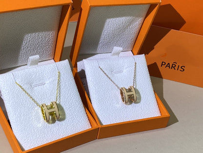 ¡®Veyra Jewelry¡¯HM CLIC YELLOW ENAMEL GOLD NECKLACE