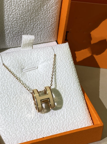 ¡®Veyra Jewelry¡¯HM CLIC YELLOW ENAMEL GOLD NECKLACE